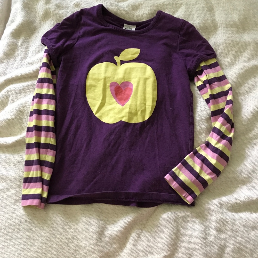Mini Boden layered printed tee